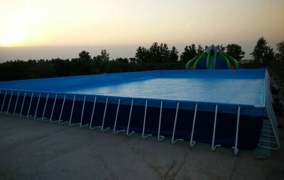 Каркасный летний бассейн для отдыха 10 x 25 x 1,32 метра (рис.3)