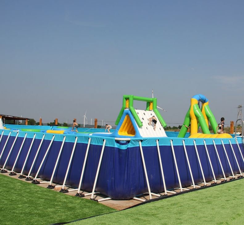Сборный летний бассейн для турбазы 20 x 30 x 1 метр (рис.1)