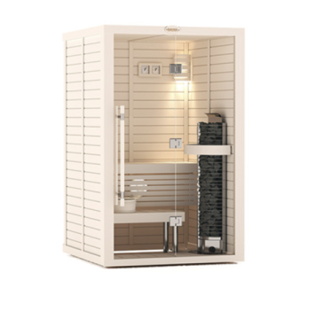 САУНА В СБОРЕ SAWO 1414RS-WA-G (1,4М Х 1,4М, ОСИНА, ПОЛНОСТЬЮ СТЕКЛЯННАЯ СТЕНА, ДИЗАЙН WAVE, ПРАВАЯ) (рис.2)