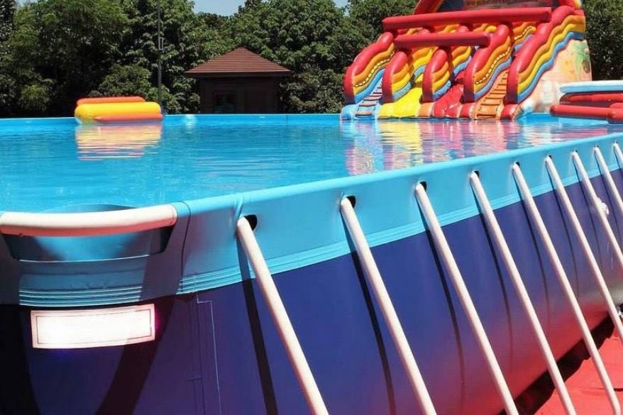 Сборный летний бассейн для турбазы 20 x 30 x 1 метр (рис.2)